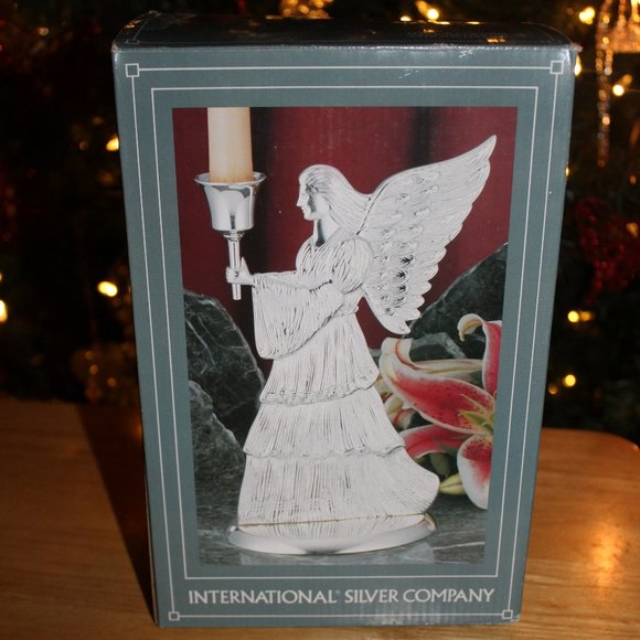 International Silver Company Angel Candle Holder Silverplated - Picture 2 of 4